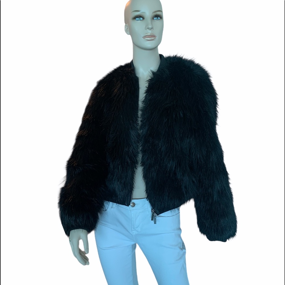 ARMANI EXCHANGE BLOUSON FAUX FUR COAT